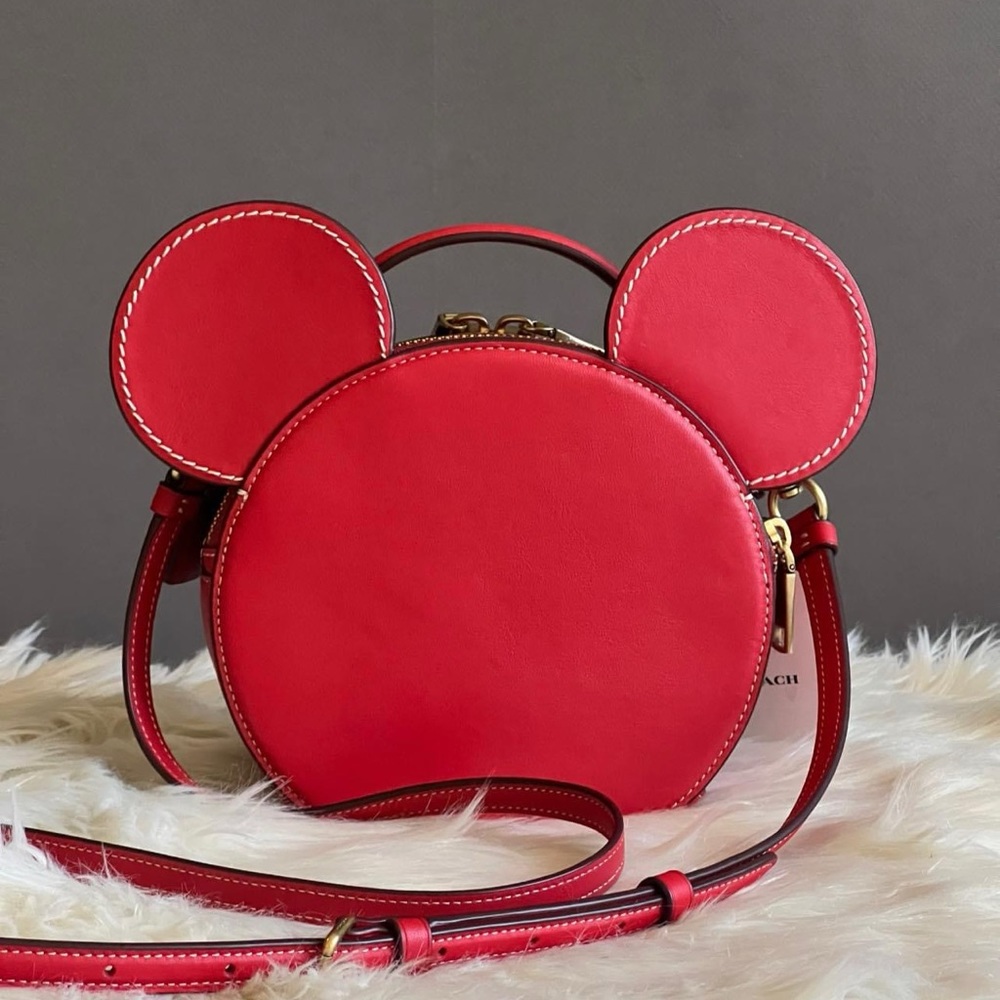 💰SOLD - CM194- Disney X Coach Mickey Mouse Ear Bag - Picture 7 of 14